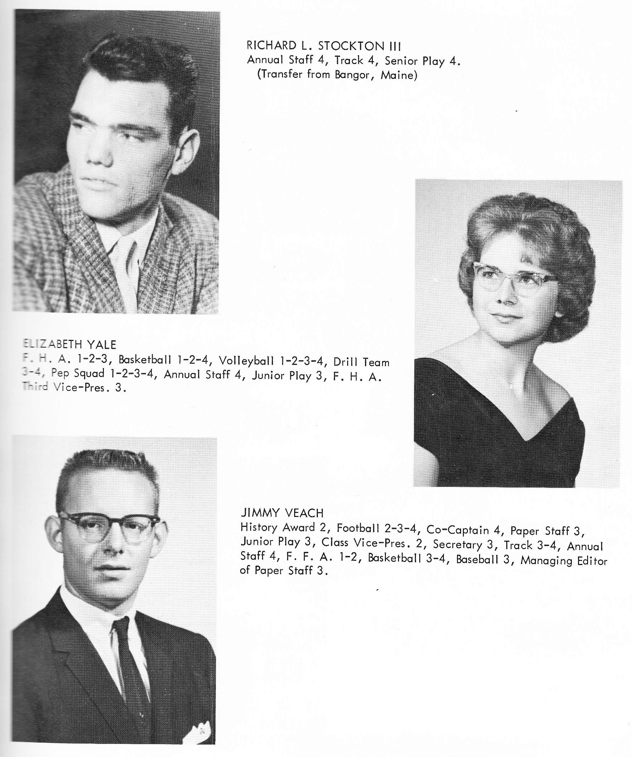 Pages of the 1962 Alvord TX School Yearbook